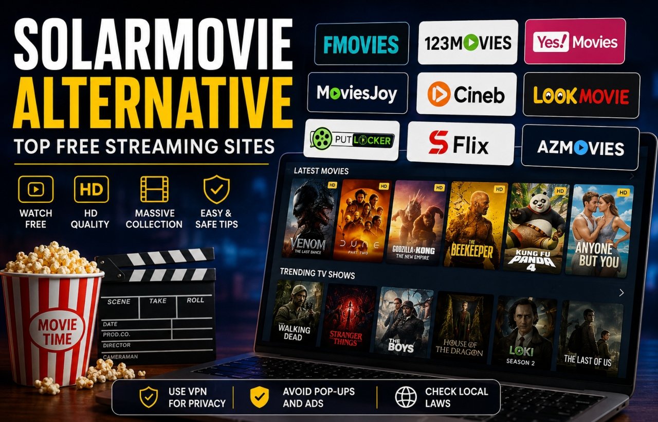 Solarmovie alternative: Top Free Streaming Sites